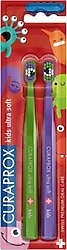 Curaprox Kids Ultra Soft Limited Edition Bakteria 2'li Çocuk Diş Fırçası