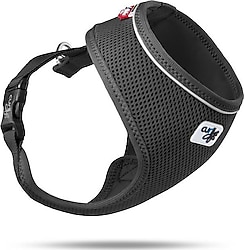 Curli Basic Air-Mesh S Köpek Göğüs Tasması -Siyah