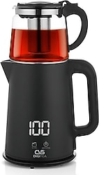 CVS DN 1553 Digitea 1500 W Cam Demlikli Çay Makinesi