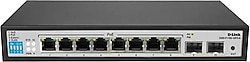 D-Link DGS-F1100-10PS-E/E 8 Port 10/100/1000 Mbps Gigabit PoE Switch