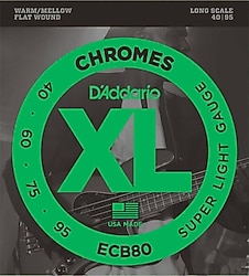D'Addario ECB80 Chromes 40-95 Bas Gitar Teli