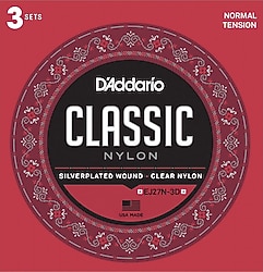 D'Addario EJ27N-3D Normal Tension 3'lü Klasik Gitar Tel Seti