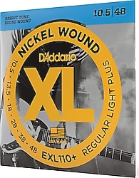 D'Addario EXL110+ Nickel Wound Regular Light Plus 10.5-48 Elektro Gitar Tel Seti