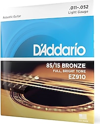 D'Addario EZ910 Bronze 85/15 Akustik Gitar Tel Seti