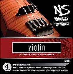 D'Addario NS310 4/4M NS Elektro Keman Teli