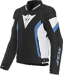 Dainese Avro 5 Tex Erkek Siyah-Beyaz-Mavi 4 Mevsim Motosiklet Montu