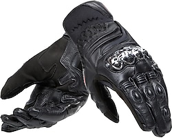 Dainese Carbon 4 Short Siyah Erkek Deri Motosiklet Eldiveni