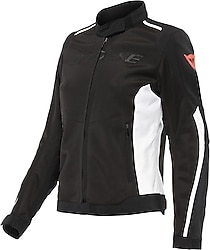 Dainese Hydraflux 2 Air D-Dry 4 Mevsim Kadın Siyah-Beyaz Motosiklet Montu