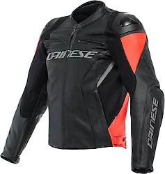 Dainese Racing 4 Leather Erkek Siyah-Kırmızı Motosiklet Montu