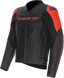 Dainese Racing 5 Erkek Deri Siyah-Kırmızı 4 Mevsim Motosiklet Montu