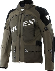 Dainese Springbok 3L Absoluteshell Erkek Siyah-Yeşil 4 Mevsim Motosiklet Montu
