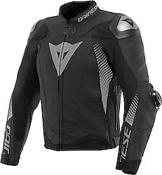 Dainese Super Speed 4 Erkek Siyah-Gri Deri 4 Mevsim Motosiklet Montu