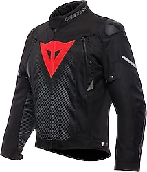 Dainese Super Sprint D-Dry Erkek Siyah-Kırmızı Motosiklet Montu