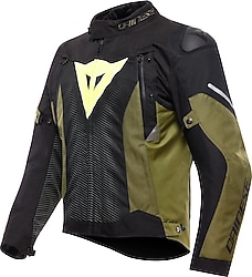 Dainese Super Sprint D-Dry Erkek Siyah-Yeşil Motosiklet Montu