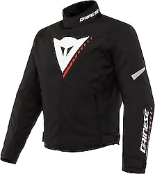 Dainese Veloce D-Dry Erkek Siyah-Kırmızı Motosiklet Montu