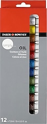 Daler-Rowney Simply 12 ml 12'li Yağlı Boya Seti