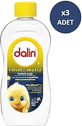 Dalin Rahat ve Mutlu Bebek Yağı 300 ml 3 Adet