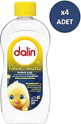 Dalin Rahat ve Mutlu Bebek Yağı 300 ml 4 Adet