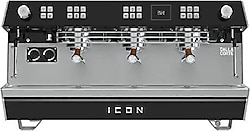 Dalla Corte Icon-3-BN Siyah Ceviz 3 Gruplu Espresso Makinesi