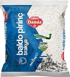 Damla Trakya Baldo Pirinç 5 kg