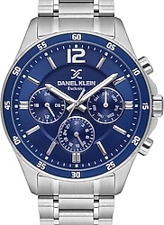 Daniel Klein Exclusive DK.1.13972-6 Gümüş-Mavi Erkek Kol Saati