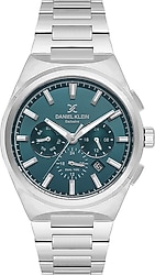 Daniel Klein Exclusive DK.1.14069-5 Gümüş-Petrol Mavisi Erkek Kol Saati