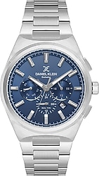 Daniel Klein Exclusive DK.1.14069-7 Gümüş-Lacivert Erkek Kol Saati