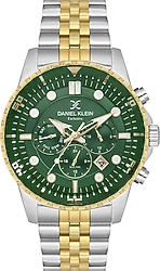 Daniel Klein Exclusive DK.1.14233-3 Gümüş-Yeşil Erkek Kol Saati