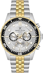 Daniel Klein Exclusive DK.1.14233-6 Gümüş-Altın Erkek Kol Saati