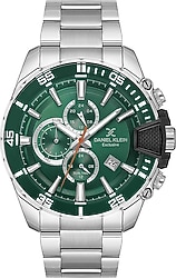 Daniel Klein Exclusive DK.3.10034-3 Gümüş-Yeşil Erkek Kol Saati