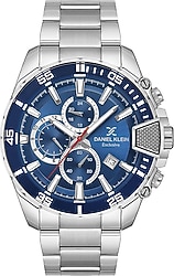 Daniel Klein Exclusive DKE.1.10565-2 Gümüş-Mavi Erkek Kol Saati