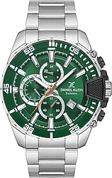 Daniel Klein Exclusive DKE.1.10565-7 Gümüş-Yeşil Erkek Kol Saati
