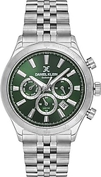 Daniel Klein Exclusive DKE.1.10810-4 Gümüş-Yeşil Erkek Kol Saati