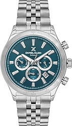 Daniel Klein Exclusive DKE.1.10810-5 Gümüş-Petrol Mavisi Erkek Kol Saati