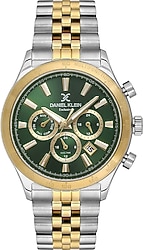 Daniel Klein Exclusive DKE.1.10810-6 Altın-Yeşil Erkek Kol Saati