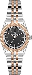 Daniel Klein Premium DK.1.13894-5 Rose Gold-Siyah Kadın Kol Saati