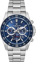 Daniel Klein Premium DK.3.10013-2 Gümüş-Mavi Erkek Kol Saati