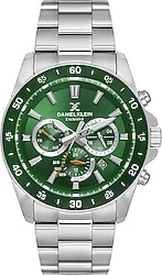 Daniel Klein Premium DK.3.10013-3 Gümüş-Yeşil Erkek Kol Saati