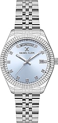 Daniel Klein Premium DKE.1.10661-3 Gümüş-Mavi Kadın Kol Saati
