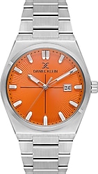 Daniel Klein Premium DKE.1.10673-4 Gümüş-Turuncu Erkek Kol Saati