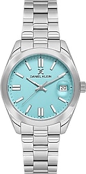 Daniel Klein Premium DKE.1.10723-1 Gümüş-Turkuaz Kadın Kol Saati