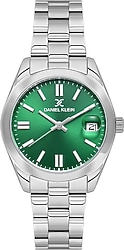 Daniel Klein Premium DKE.1.10723-2 Gümüş-Yeşil Kadın Kol Saati