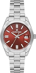 Daniel Klein Premium DKE.1.10723-3 Gümüş-Kırmızı Kadın Kol Saati