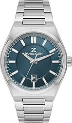 Daniel Klein Premium DKE.1.10834-5 Gümüş-Petrol Mavisi Erkek Kol Saati