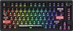 Dareu EK75 RT Siyah RGB Kablolu Mekanik Oyuncu Klavyesi