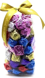 Dark Brown 1000 gr Fındık Parçacıklı Sargılı Kristal Bayram Çikolatası
