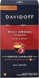 Davidoff Rich Aroma Espresso Vivid ve Spicy Kapsül Kahve 10'lu