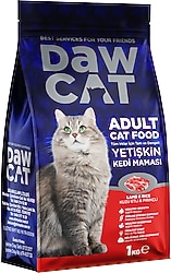 Daw Cat Kuzu Parça Etli 1 kg Yetişkin Kedi Maması