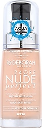 Deborah Milano 24Ore Perfect Nude SPF 20 0 Fair Rose 30 ml Likit Fondöten