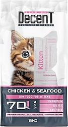 Decent Kitten Tavuklu ve Balıklı 15 kg Yavru Kedi Maması
